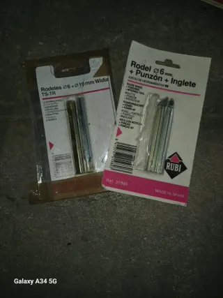 Rodel 6mm (2 unidades) y 10mm + Punzón + Inglete R