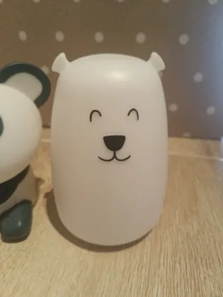 Lámpara quitamiedos panda y oso