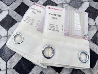 2 Tende Farfa Tende Leggero 140x280 Beige Chiaro