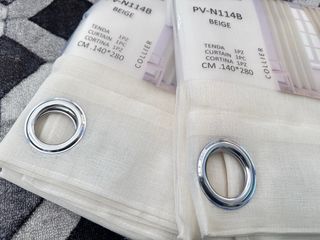 2 Tende Farfa Tende Leggero 140x280 Beige Chiaro