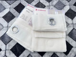 2 Tende Farfa Tende Leggero 140x280 Beige Chiaro