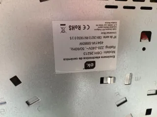 Placa vitrocerámica 3 fuegos