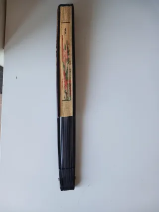 Gran abanico asiático de madera