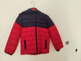 Cazadora niño azul y roja