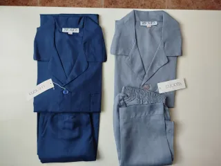 Pack 2 Pijamas VERANO HOMBRE Talla M. AZUL y GRIS