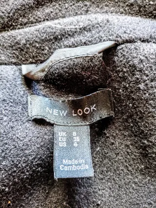 Chaquetón Negro Mujer