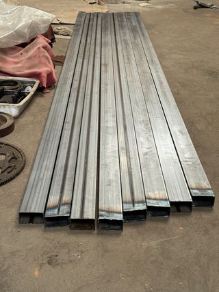 8 Perfiles Acero 70x40x1.5mm 3m