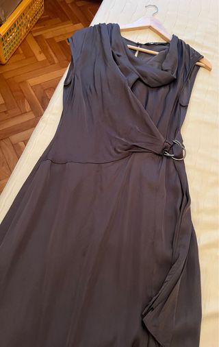 Vestido Zara Gris Talla XS/34/6