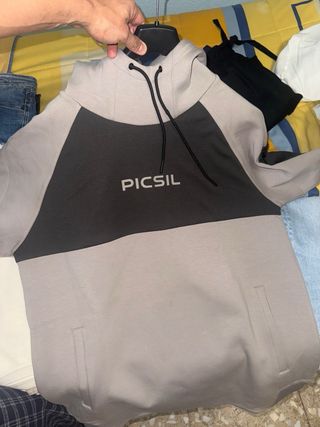 Sudadera Picsil Gris Talla XL
