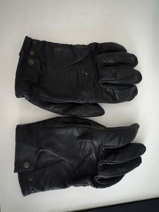 Guantes Moto BMW Cuero Negro