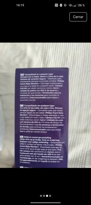 Vigilabebés Philips Avent