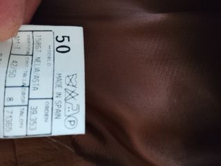 Traje Marrón Clásico Talla 50