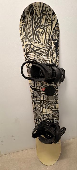 Pack Equipo Snowboard Tabla Fijaciones Botas Bolsa