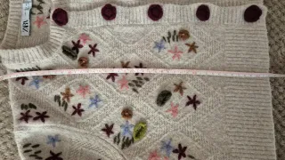 Chaqueta Zara bordada flores mujer