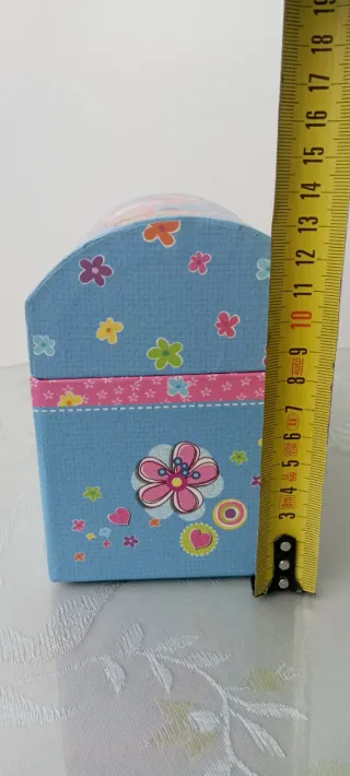 Joyero infantil con espejo y compartimentos