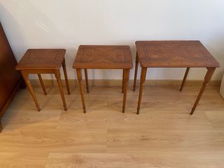 Conjunto 3 Mesitas Centro Madera