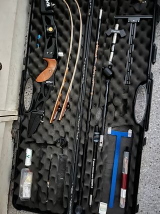 Arco recurvo olímpico con accesorios