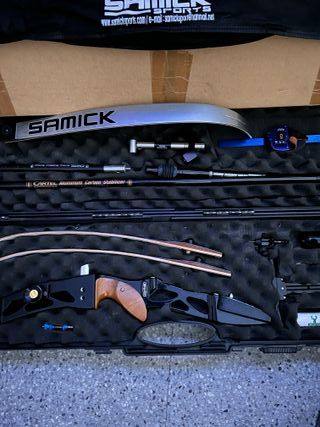 Arco recurvo olímpico con accesorios