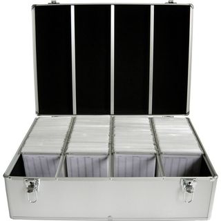 Maletín aluminio MediaRange BOX78 para 1000 CD/DVD plata