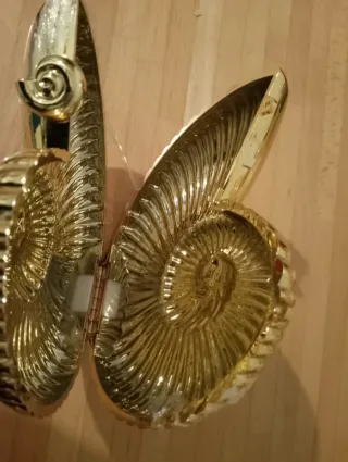 Bolso fiesta dorado tipo concha