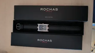 Reloj Rochas Paris Negro/Plateado