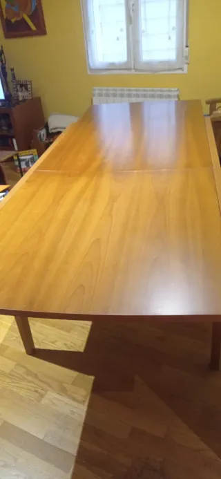 Mesa comedor extensible madera