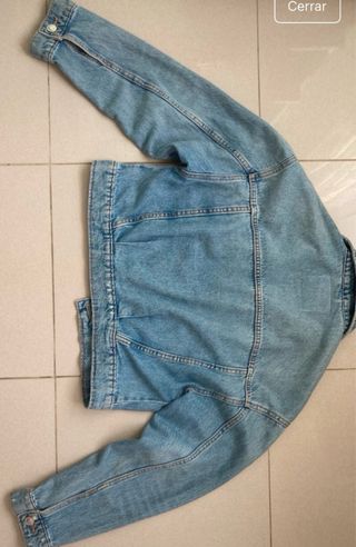 Tejana vaquera Stradivarius azul