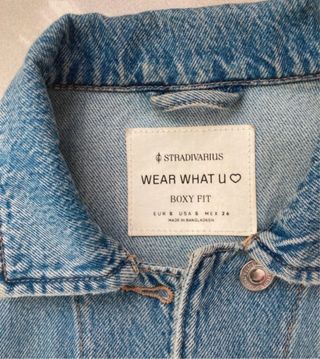 Tejana vaquera Stradivarius azul