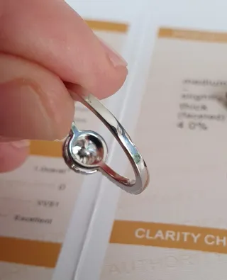 Anillo MOISSANITA 1 QUILATE