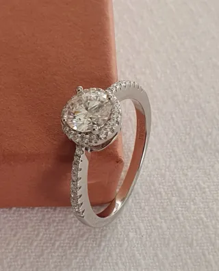 Anillo MOISSANITA 1 QUILATE