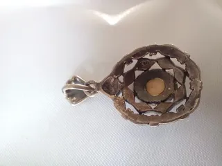 Colgante Plata 925 Vintage Madre Perla