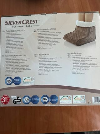 Calentador de pies eléctrico SilverCrest. Sin uso