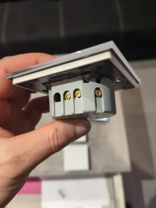 Interruptores Livolo Blancos y Azules