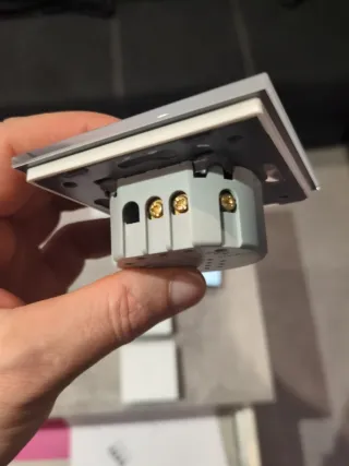 Interruptores Livolo Blancos y Azules