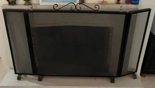 Chispero frontal chimenea 3 paneles