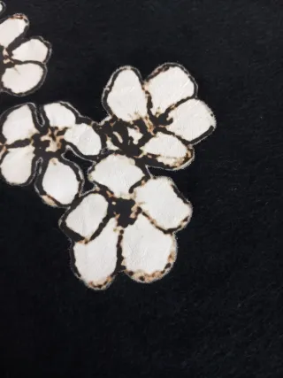 Camiseta Nike Vintage Calavera Flores Negra