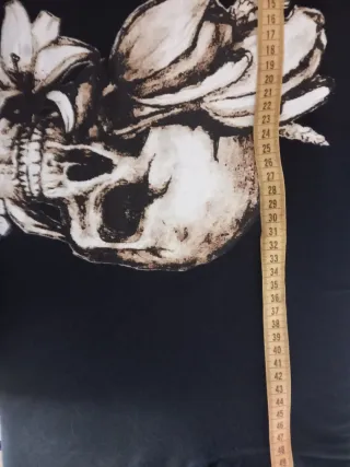 Camiseta Nike Vintage Calavera Flores Negra