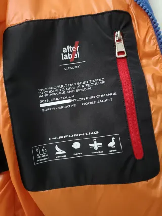 Plumífero Afterlabel Verbier Talla M, con etiqueta