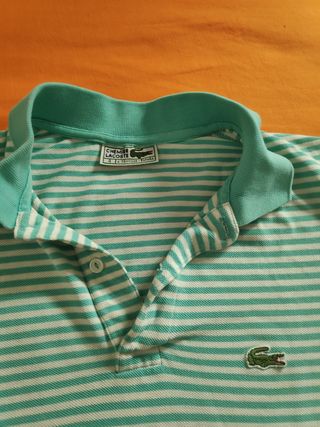 Polo Lacoste Rayas Hombre Talla M
