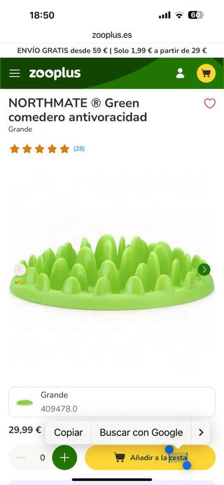 Comedero Antiestrés para Perro