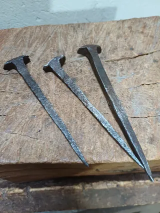 Clavos forja antiguos grandes,llote