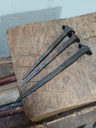 Clavos forja antiguos grandes,llote