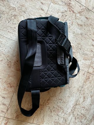 Bandolera Newfeel gris y azul