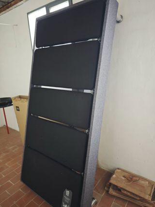 Cama articulada gris y negra