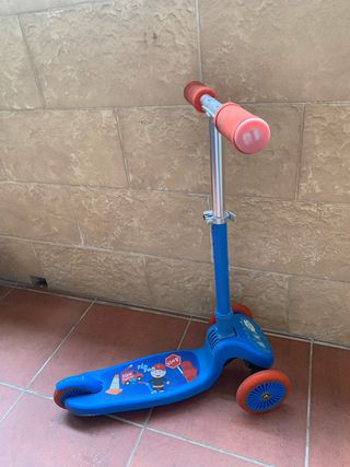 Patinete infantil 3 ruedas azul