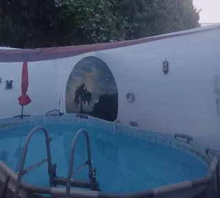 Piscina Bestway y depuradora arena