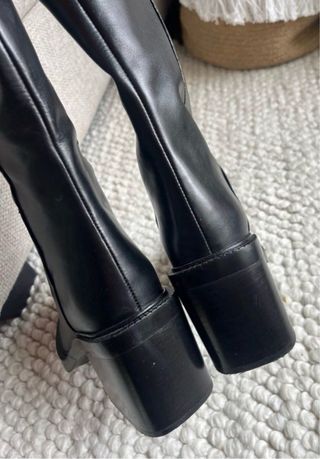 Botas altas piel Zara Talla 38