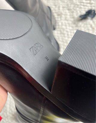 Botas altas piel Zara Talla 38