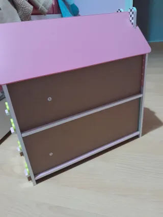 Casa de muñecas grande rosa