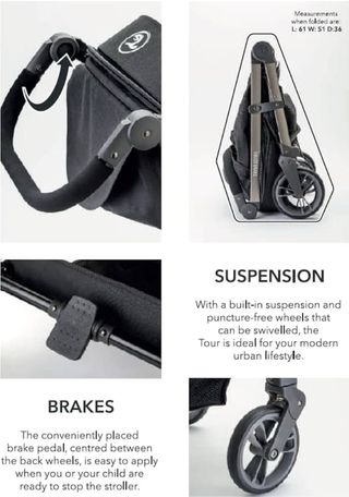 Twistshake Silla De Paseo Ligeras Tour, 0-22 Kg